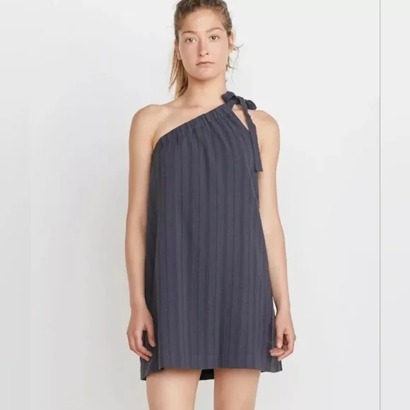 Dresses | New Marine Layer Cassia Side Tie Grecian Halter Dress Black  Medium 125 | Poshmark